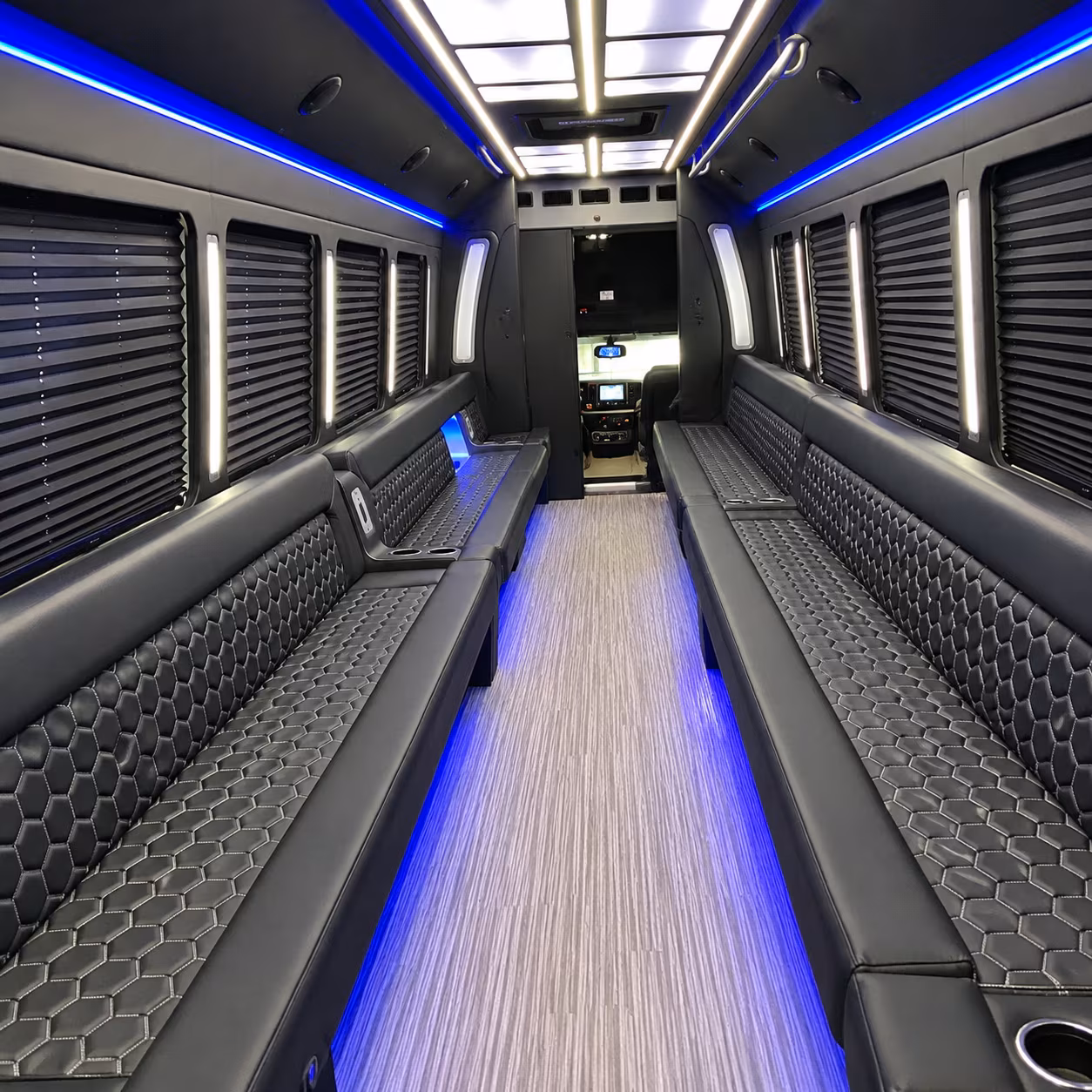 college station party bus rental interior