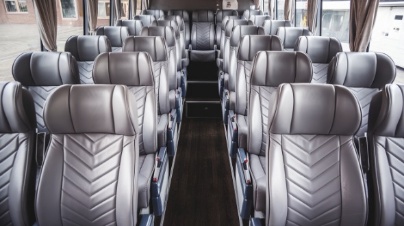 54 passenger charter bus interior