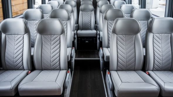 college station 18 passenger minibus interior